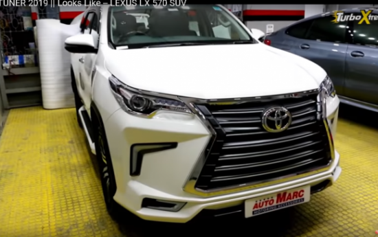 Sewa Toyota Fortuner 2019 Bertampang Lexus, Begini Wujudnya