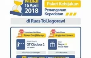 Mobil Pengantin Sistem Ganjil Genap Juga Bakal Diterapkan di Tol Jagorawi dan Tangerang