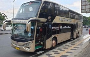 Mobil Pengantin ScaniaTransJawa, United Tractors Luncurkan Bus Scania Terbaru